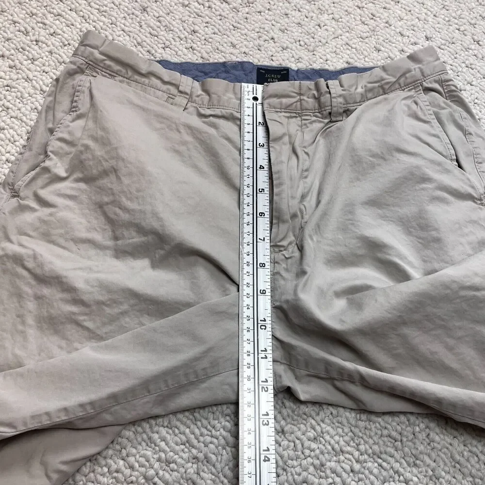 J.Crew Club Shorts Mens 33 Cotton Beige Chino Straight Solid 11